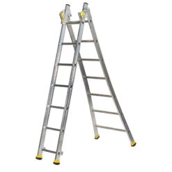 Echelle Transformable Base évasée 2 Plans 2x6 Barreaux Hmaxi 1m85 T2