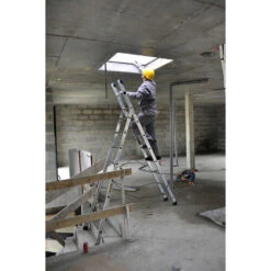 Echelle Transformable Base évasée 2 Plans 6+7 Barreaux Hmaxi 4m20 PRT2 -Kobleo echelle transformable base evasee 2 plans 6 7 barreaux hmaxi 4m20 prt2 centaure 5