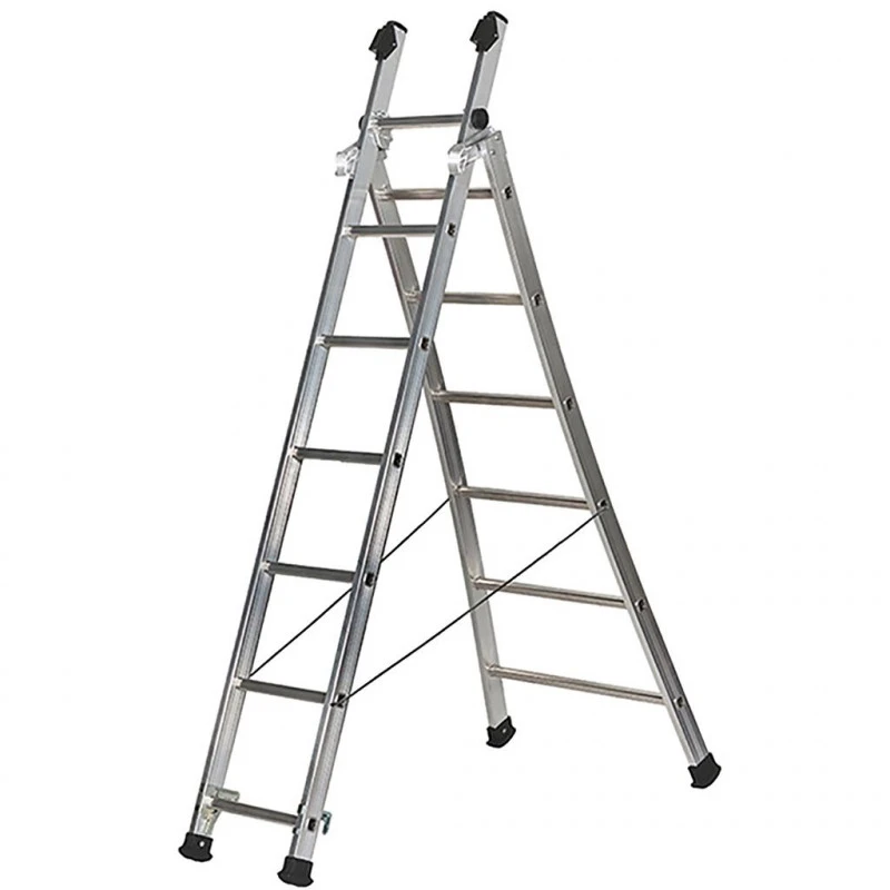 Echelle Transformable Base évasée 2 Plans 8+9 Barreaux Hmaxi 5m35 PRT2 1 Echelle Transformable Base évasée 2 Plans 8+9 Barreaux Hmaxi 5m35 PRT2