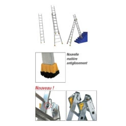 Echelle Transformable Base évasée 2x7 Haut. Accès Max. 4,50 M T2 5 Echelle Transformable Base évasée 2x7 Haut. Accès Max. 4,50 M T2 -Kobleo echelle transformable base evasee 2x7 haut acces max 4 50 m t2 centaure 2