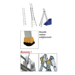Echelle Transformable Base évasée 2x8 Haut. Accès Max. 5,05 M T2 5 Echelle Transformable Base évasée 2x8 Haut. Accès Max. 5,05 M T2 -Kobleo echelle transformable base evasee 2x8 haut acces max 5 05 m t2 centaure 2