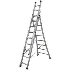 Echelle Transformable Base évasée 3 Plans 8+2x9 Barreaux Hmaxi 7 M PRT