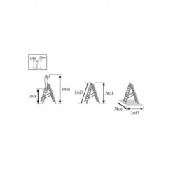 Echelle Transformable Pro Base évasée 3x8 Ht Accès 5,68m Hailo 23 Echelle Transformable Pro Base évasée 3x8 Ht Accès 5,68m Hailo -Kobleo echelle transformable pro base evasee 3x8 ht acces 5 68m hailo 10