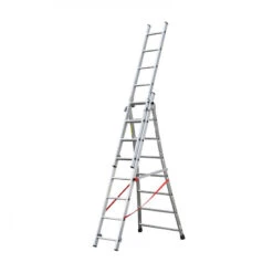Echelle Transformable Pro Base évasée 3x8 Ht Accès 5,68m Hailo