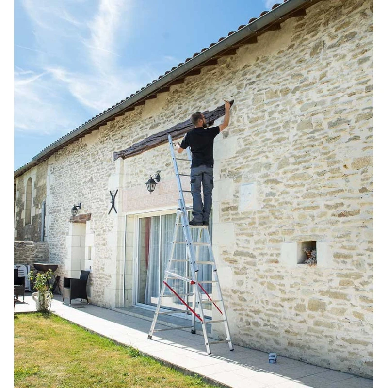 Echelle Transformable Pro Base évasée 3x8 Ht Accès 5,68m Hailo 5 Echelle Transformable Pro Base évasée 3x8 Ht Accès 5,68m Hailo – Image 5