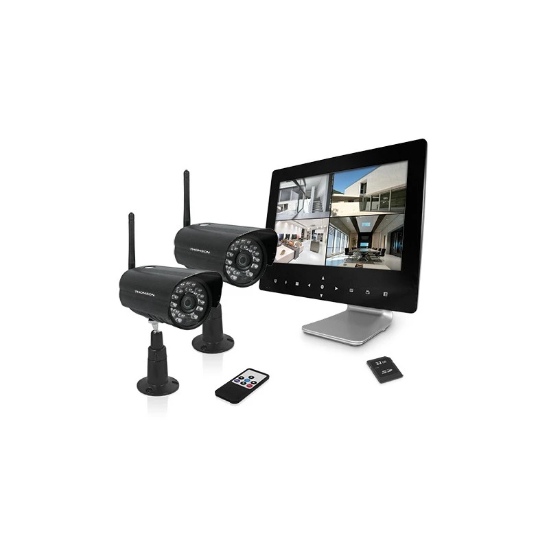 Enregistreur Vidéo Sans Fil écran 9'' 4 Voies 2 Caméras 720p Thomson 1 Enregistreur Vidéo Sans Fil écran 9'' 4 Voies 2 Caméras 720p Thomson