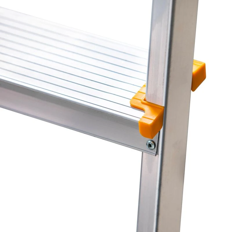 Escabeau 6 Marches DURAMP Aluminium Léger, Sécurisé Avec Rampes Et Porte-outils 119cm Hoström 8 Escabeau 6 Marches DURAMP Aluminium Léger, Sécurisé Avec Rampes Et Porte-outils 119cm Hoström – Image 8