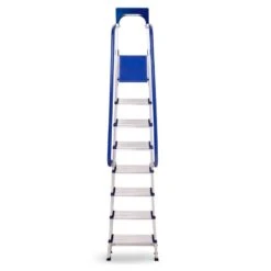 Escabeau 8 Marches Secure Pro Alu Sécurisé Rampes Porte-outils Hauteur Plateforme 182cm Hostrom -Kobleo escabeau 8 marches secure pro alu securise plateforme 182cm hostrom 5