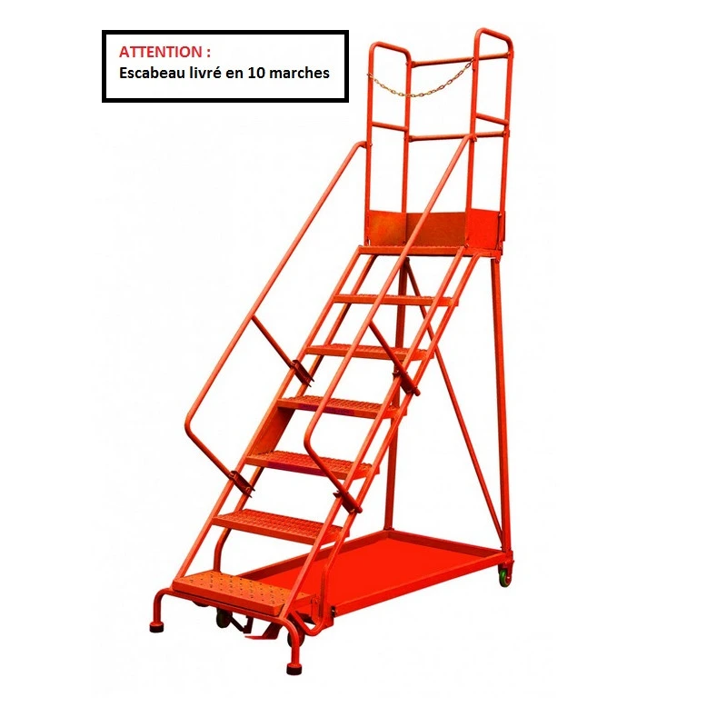 Escabeau De Sécurité Immobilisation Automatique 10 Marches RLC3510 1 Escabeau De Sécurité Immobilisation Automatique 10 Marches RLC3510