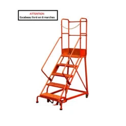 Escabeau De Sécurité Immobilisation Automatique 6 Marches RLC356