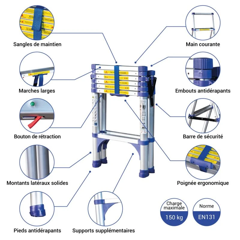 Escabeau Télescopique Extendact6 4 Escabeau Télescopique Extendact6 – Image 4