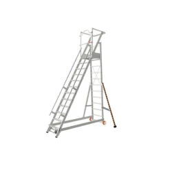 Escalier De Rayonnage Sécurisé En Alu 12 Marches Hauteur Accès 462 M M