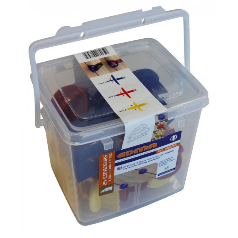 EDMA Espaceur 3, 5, 7 Mm Assortiment En Boîte, 24 Pièces 85755 2 EDMA Espaceur 3, 5, 7 Mm Assortiment En Boîte, 24 Pièces 85755 – Image 2