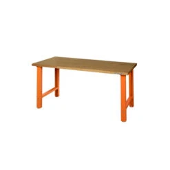 Bahco Etabli D'atelier Avec Plateau MDF 150 Cm Orange Hauteur Réglable 1495W