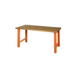 Bahco Etabli D'atelier Avec Plateau MDF 180 Cm Orange Hauteur Réglable 1495W