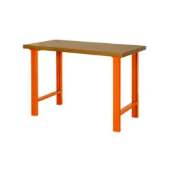 Bahco Etabli D'atelier Avec Plateau MDF 180 Cm Orange Pieds Fixes 1495WB18TD