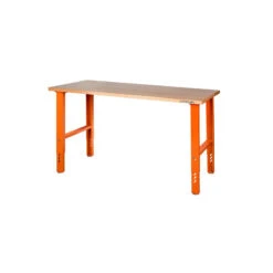 Bahco Etabli D'atelier Plateau Marronnier 180 Cm Orange Hauteur Réglable 149
