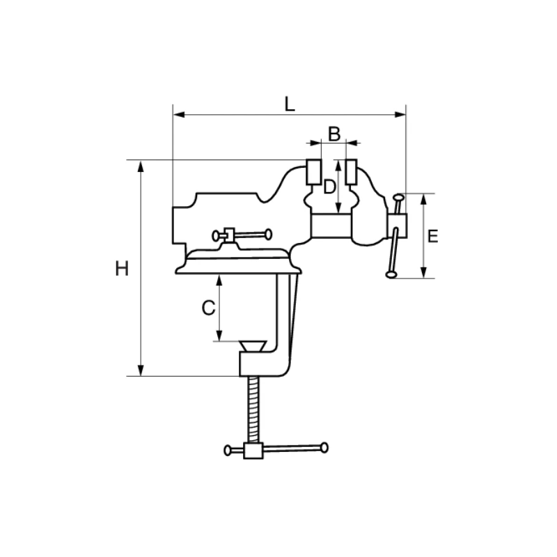 Étau à Guide Rond 63 Mm 217161 2 Étau à Guide Rond 63 Mm 217161 – Image 2