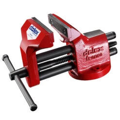 Etau Double Guidage Fixe L 150 Mm Ouverture 185 Mm Série 40 Avec Serre