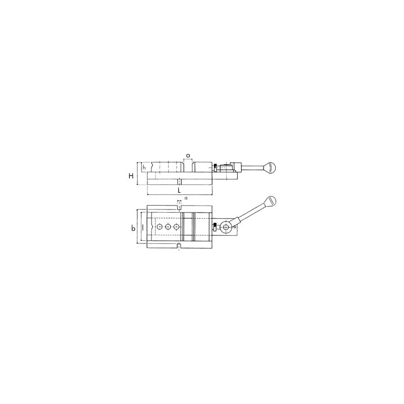 Etau Serrage Par Came/serrage Hydraulique 600H Ouverture 90mm Long 230 2 Etau Serrage Par Came/serrage Hydraulique 600H Ouverture 90mm Long 230 – Image 2