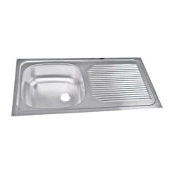 MODERNA Evier à Encastrer 86 X 44 Cm Avec égouttoir -Kobleo evier a encastrer 86 x 44 cm avec egouttoir 2