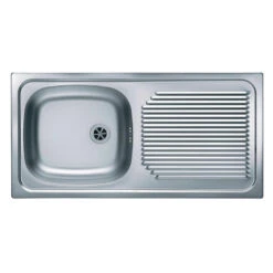 MODERNA Evier à Encastrer 86 X 44 Cm Avec égouttoir