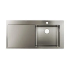 Hansgrohe Evier Encastré Acier Inoxydable 1 Bassin 450mm S715-F450 égouttoir Tro