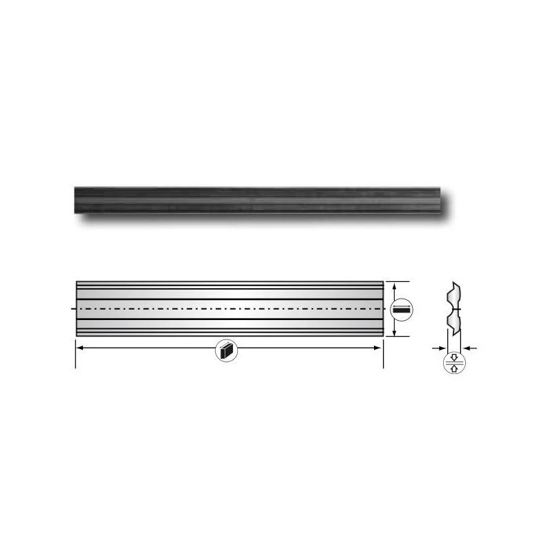 Fer Tersa Réversible Acier 510x10x2,3 Leman 2 Fer Tersa Réversible Acier 510x10x2,3 Leman – Image 2