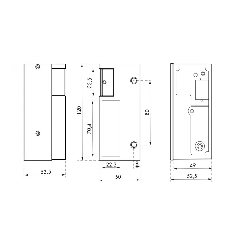Gâche De Serrure Thirard00012052 Applique Verticale Gauche 12-24V 2 Gâche De Serrure Thirard00012052 Applique Verticale Gauche 12-24V – Image 2