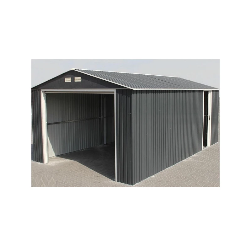 Garage En Métal DUAE1220SDPR 3,5x5,7x2,6m Anthracite 19,95m2 Duramax 2 Garage En Métal DUAE1220SDPR 3,5x5,7x2,6m Anthracite 19,95m2 Duramax – Image 2