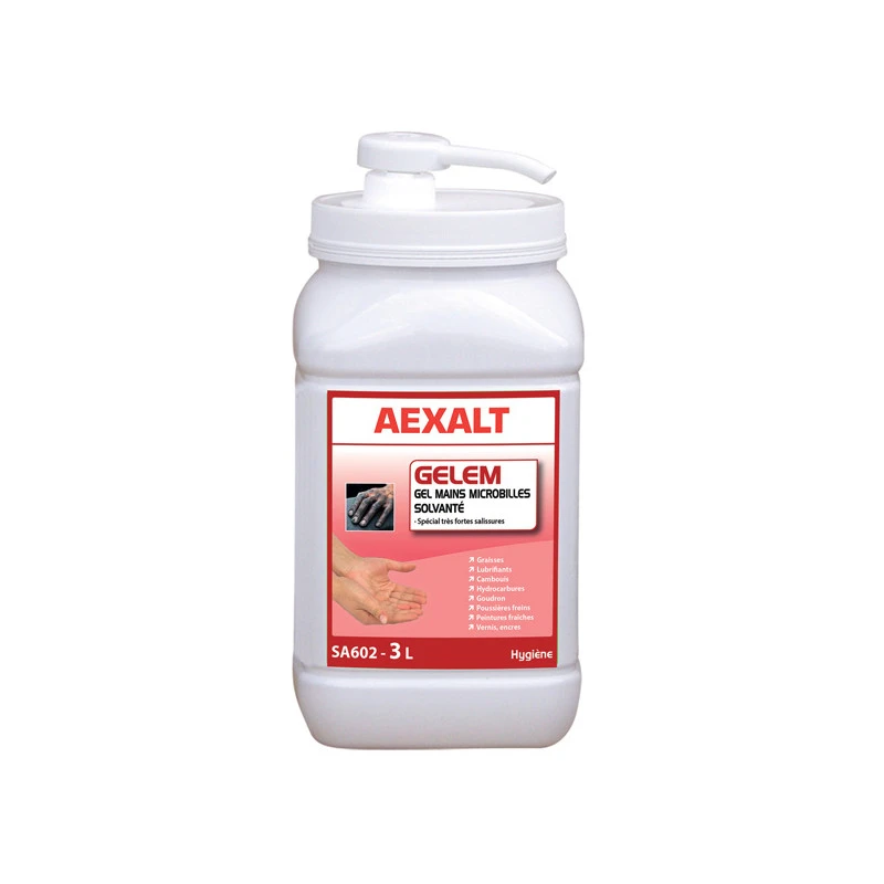 Aexalt Gel Mains Microbilles Solvanté 3 L GELEM 1 Aexalt Gel Mains Microbilles Solvanté 3 L GELEM