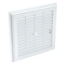 Grille De Ventilation Nicoll 1F114 Carrée à Fermeture 176x176mm Blanc