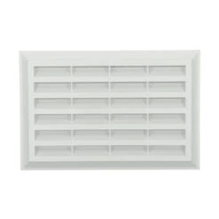 Grille Nicoll M162 Blanche 174x262mm Type 150 Avec Moustiquaire