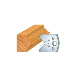 Jeu De 2 Fers Profilés Acier Ht.40 Mm N°072