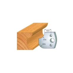 Jeu De 2 Fers Profilés Acier Ht.40 Mm N°177