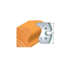 Jeu De 2 Fers Profilés Acier Ht.50 Mm N°286