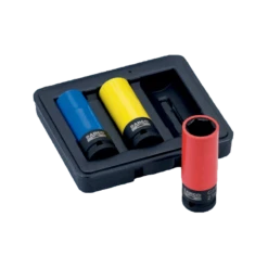 Bahco Jeu De 3 Douilles à Chocs Pour Roues De 17, 19 Et 21 Mm BWSS12P3