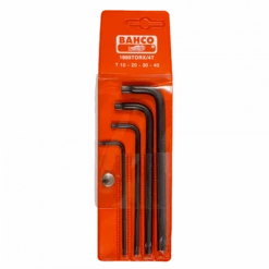 Bahco Jeu De 4 Clés Mâles Longues TORX Finition Phosphatée 1995TORX/4T