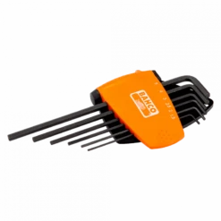 Bahco Jeu De 6 Clés Mâles 6 Pans Longues 15 2 25 3 4 5 Mm Finition Phosphaté