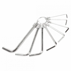 Bahco Jeu De 8 Clés Mâles 6 Pans Sur Anneau 2 à 8 Mm Finition Nickelée 1998M