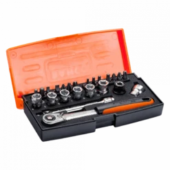Bahco Jeu De Douilles 6 Pans 1/4 Dimensions Métriques Et Embouts SL24
