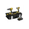 DeWALT Kit 2 Outils 18V 4Ah Perceuse Compacte Visseuse à Choc DCK285M2