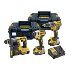 DeWALT Kit 3 Outils Perceuse PercussionVisseuse Percussion Marteau Burineur D