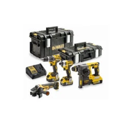 DeWALT Kit 4 Outils à Batterie 18V 5Ah Li-Ion Brushless DCK422P3