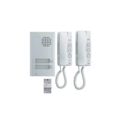 Kit Audio Platine Alu Saillie 2 BP 2 Combinés Et 1 Transformateur KITD