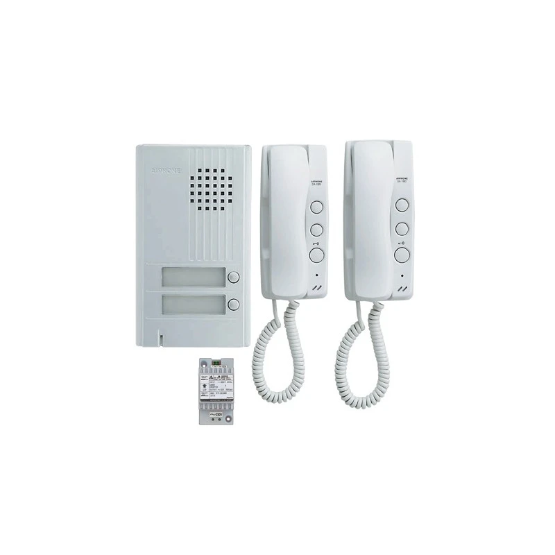 Kit Audio Platine Alu Saillie 2 BP 2 Combinés Et 1 Transformateur KITD 1 Kit Audio Platine Alu Saillie 2 BP 2 Combinés Et 1 Transformateur KITD