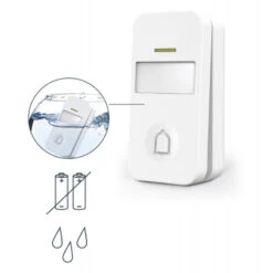 Kit Carillon Sans Fil Flash 150m Avec Bouton Sans Pile Thomson -Kobleo kit carillon sans fil flash 150m avec bouton sans pile thomson 3