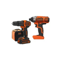 Kit D'outils 18V Perceuse à Percussion Clé à Chocs BCK21S1S