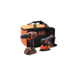 Kit D'outils 18V Perceuse à Percussion Ponceuse Delta BCK23S1S