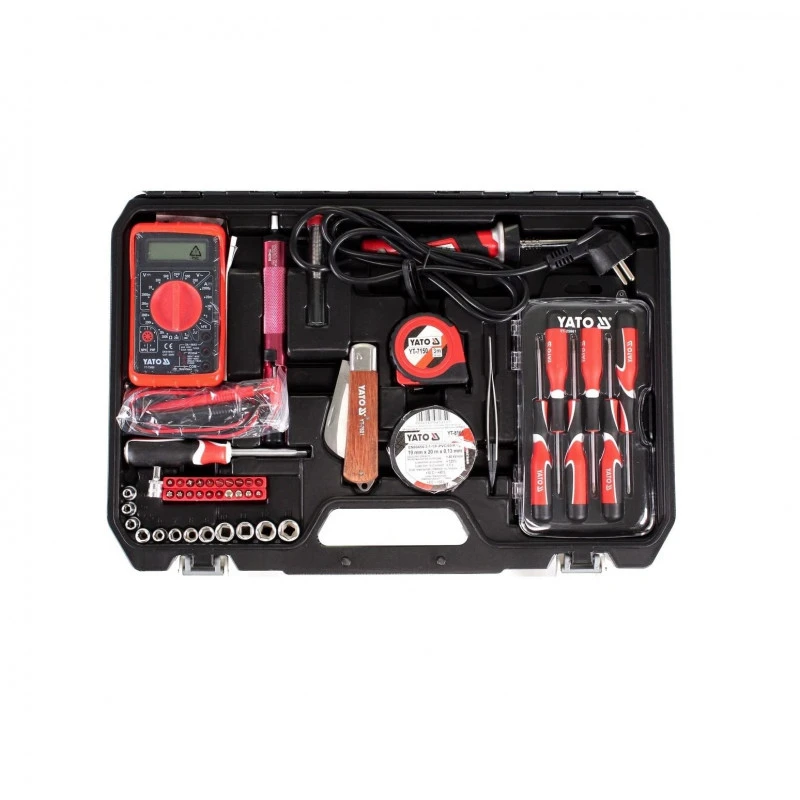 YATO Kit D'outils Pour électriciens (68 Pièces) YT-39009 3 YATO Kit D'outils Pour électriciens (68 Pièces) YT-39009 – Image 3